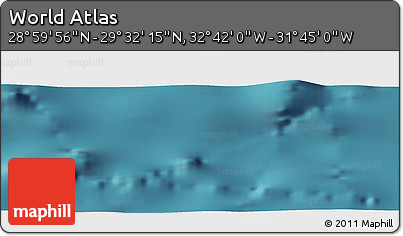 Satellite Panoramic Map of the Area around 29° 16' 6" N, 32° 13' 30" W