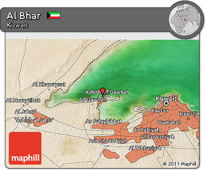 Satellite 3D Map of Al Bhar