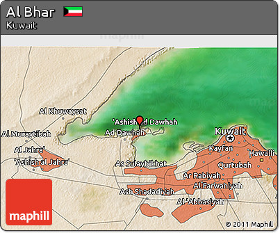 Satellite 3D Map of Al Bhar