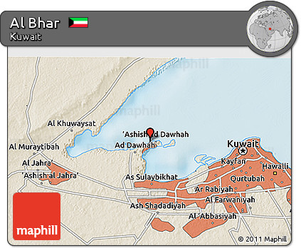 Shaded Relief 3D Map of Al Bhar