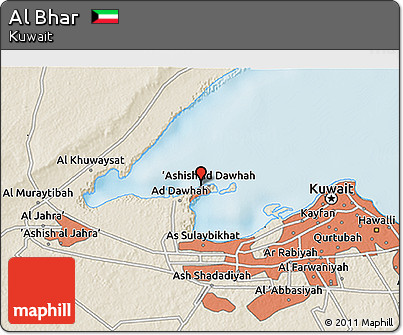 Shaded Relief 3D Map of Al Bhar