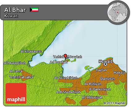 Physical Map of Al Bhar