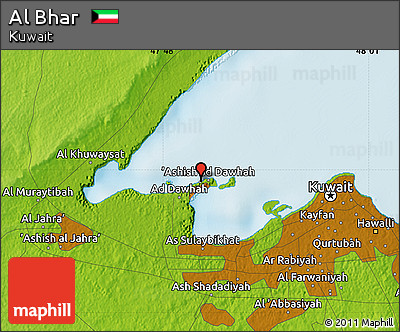Physical Map of Al Bhar