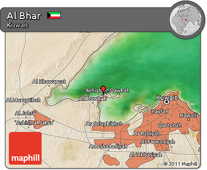 Satellite Map of Al Bhar