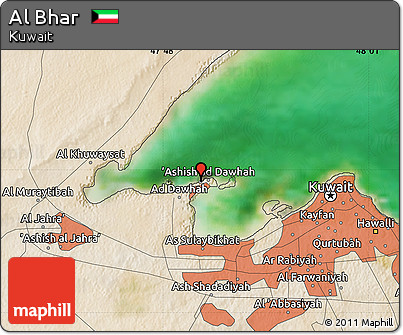 Satellite Map of Al Bhar