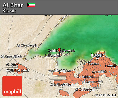 Satellite Map of Al Bhar
