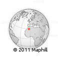 Outline Map of the Area around 29° 16' 6" N, 4° 10' 30" W, rectangular outline