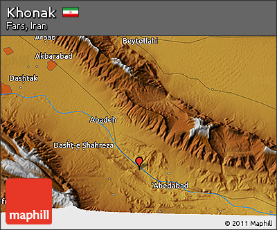 Physical 3D Map of Khonak