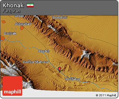 Physical 3D Map of Khonak