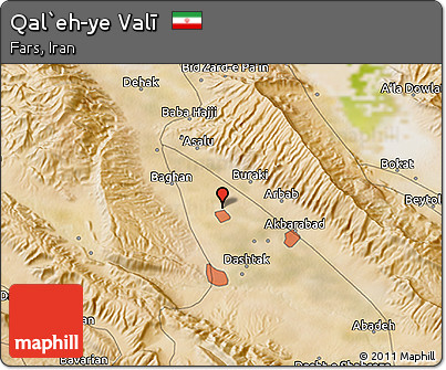 Satellite 3D Map of Qal`eh-ye Valī