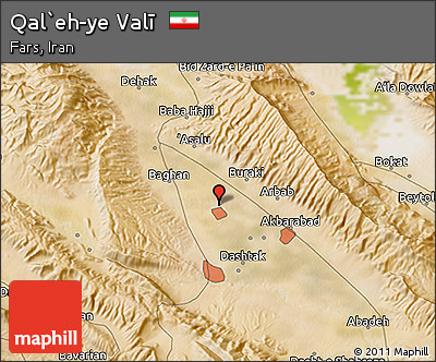 Satellite 3D Map of Qal`eh-ye Valī