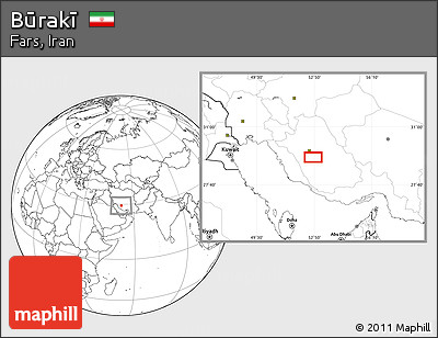 Blank Location Map of Būrakī