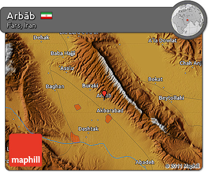 Physical Map of Arbāb