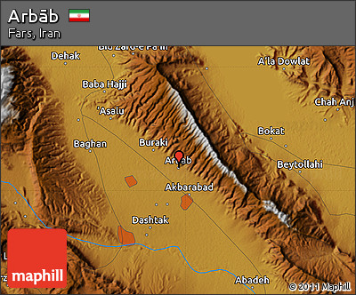 Physical Map of Arbāb