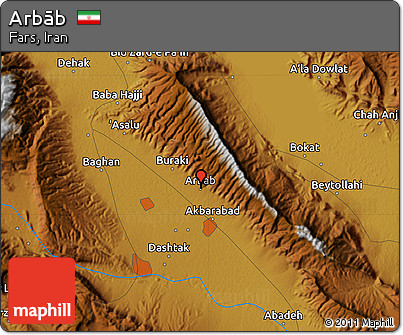 Physical Map of Arbāb