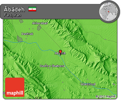 Political Map of Ābādeh