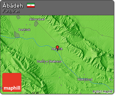 Political Map of Ābādeh