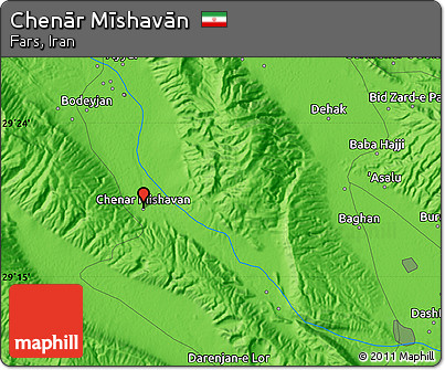 Political Map of Chenār Mīshavān