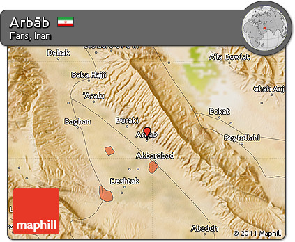 Satellite Map of Arbāb