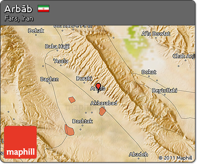 Satellite Map of Arbāb
