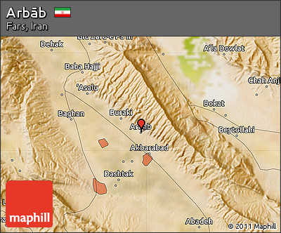 Satellite Map of Arbāb
