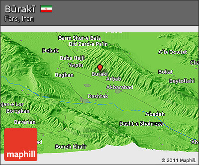 Political Panoramic Map of Būrakī