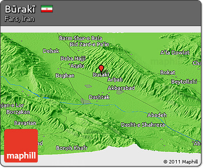 Political Panoramic Map of Būrakī