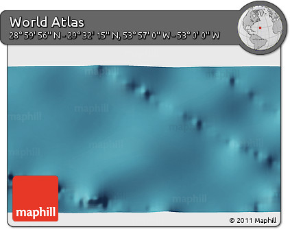 Satellite 3D Map of the Area around 29° 16' 6" N, 53° 28' 30" W