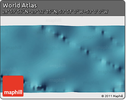 Satellite 3D Map of the Area around 29° 16' 6" N, 53° 28' 30" W