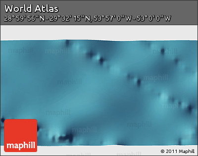 Satellite 3D Map of the Area around 29° 16' 6" N, 53° 28' 30" W