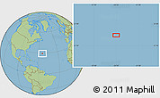 Savanna Style Location Map of the area around 29° 16' 6" N, 54° 19' 30" W