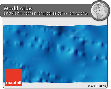 Physical 3D Map of the Area around 29° 16' 6" N, 55° 10' 29" W