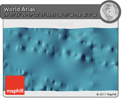 Satellite 3D Map of the Area around 29° 16' 6" N, 55° 10' 29" W