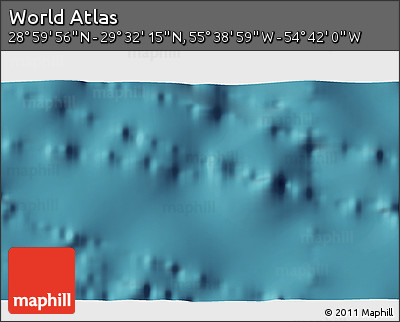 Satellite 3D Map of the Area around 29° 16' 6" N, 55° 10' 29" W
