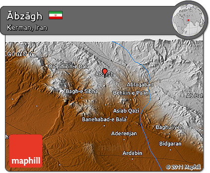 Physical 3D Map of Ābzāgh