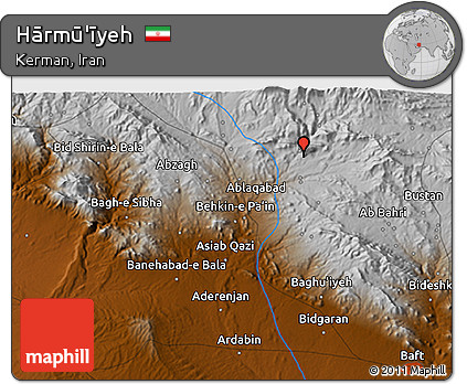 Physical 3D Map of Hārmū'īyeh