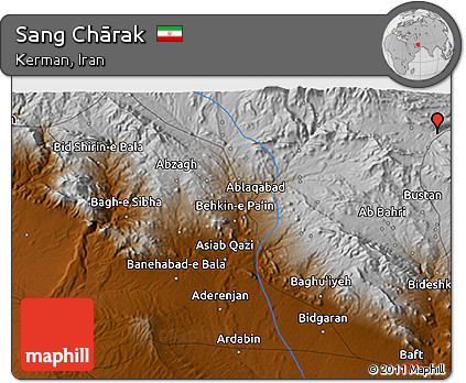 Physical 3D Map of Sang Chārak