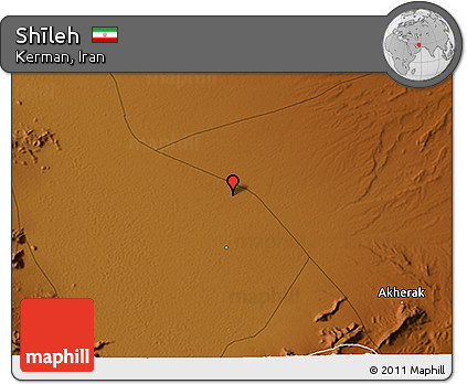Physical 3D Map of Shīleh