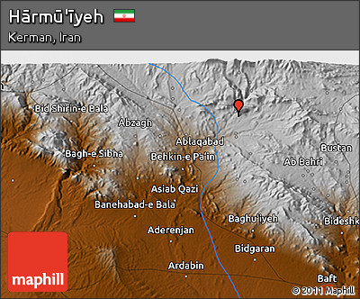 Physical 3D Map of Hārmū'īyeh