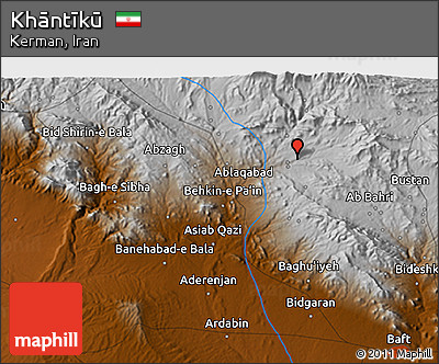 Physical 3D Map of Khāntīkū