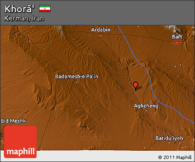 Physical 3D Map of Khorā'