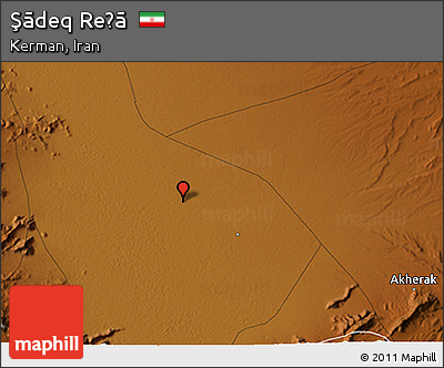Physical 3D Map of Şādeq Reẕā