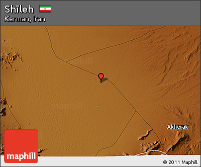 Physical 3D Map of Shīleh