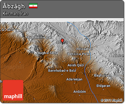 Physical 3D Map of Ābzāgh