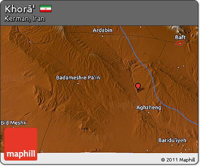 Physical 3D Map of Khorā'