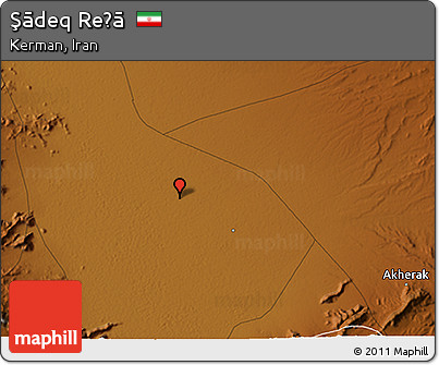 Physical 3D Map of Şādeq Reẕā