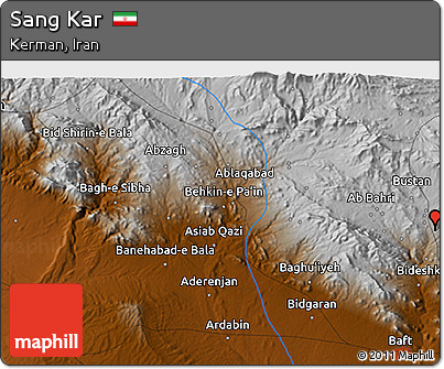 Physical 3D Map of Sang Kar