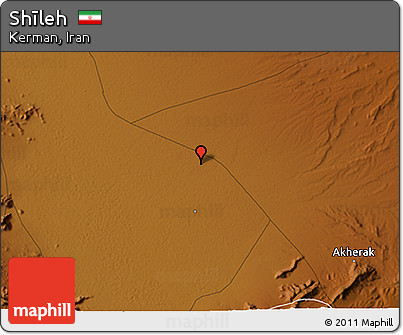 Physical 3D Map of Shīleh