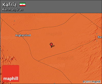 Political 3D Map of Kafrīz