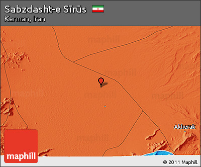 Political 3D Map of Sabzdasht-e Sīrūs